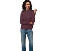 Stehkragenpullover HEINE "Stehkragen-Pullover", Damen, Gr. 40, lila (burgund), 50% Viskose, 25% Polyester, 25% Polyamid, unifarben, Pullover Stehkragenpullover (10500447-40) burgund