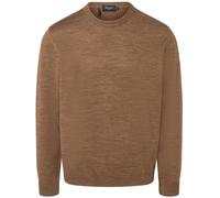 Pullover - Comfort Fit - Rundhals - Merinowolle - braun MAERZ Muenchen