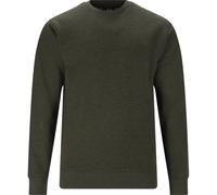 Sweatshirt CRUZ "Fultan", Herren, Gr. L, grün (dunkelgrün), 60% Baumwolle, 40% Polyester, unifarben, normal, Rundhals, Sweatshirts Sweatshirt, aus super weichem Material (99162001-L) dunkelgrün