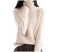 Pullover Damen Elegant, Rollkragenpullover Damen Casual Gestrickt Pulli Langarm Grobstrickpullover Lose Beiläufige Sweatshirts Rollkragenpullover Damen Baumwolle Für Winter Ribbed Strick Tops