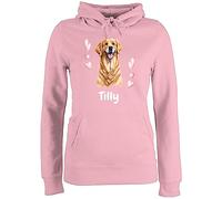 Pullover Damen Hoodie Frauen - Hunde - Golden Retriever - Hundebesitzern Geschenk - XXL - Hellrosa - Damen+Pullover+mit+hundemotiv Hundebesitzer Pulli hundemotiven. Hund Hunden hundemotiv
