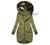 Pullover Damen Kapuzenjacke Damen Oversize Sportjacke Damen in Sport & Freizeit Hoodie Sweatshirt Reißverschluss Jacke Damen Einfarbig Lange Damenjacke Baumwolle M