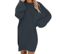 Pullover Damen Komfortabel Weich Strickkleid Damenpullover Winddicht Wärmend Pulloverkleid Pullover Langarm Oversize Sweatshirt Strickpullover Herbst Elegant Longpullover