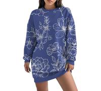 Pullover Damen Sweatshirt Briefe Drucken Langarm Rundhals Pulli Herbst Winter Frauen Buchstaben Druck Locker Casual Oberteil Sport Streetwear Sweatshirts ohne Kapuze Bluse Tops Frauen Sweatshirt