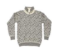 Devold of Norway Svalbard Wool Zip Neck offwhite/anthracite (020A-clothing) L