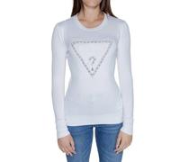 Pullover donna Guess Rylie triangle logo white E25GU23 W4YR31Z2NQ2 G011 M