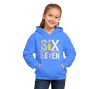 Pullover für Jungen und Mädchen, 67, Cartoon-Kapuzenpullover, Tops, Y2k, lustig, 6, 7, Meme, Langarm-Sweatshirts, Retro, lässig, Jungen, Alltagskleidung, blau, 3-4 Years