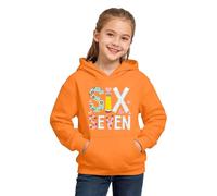 Pullover für Jungen und Mädchen, 67, Cartoon-Kapuzenpullover, Tops, Y2k, lustig, 6, 7, Meme, Langarm-Sweatshirts, Retro, lässig, Jungen, Alltagskleidung, Orange, 12-13 Years