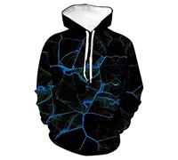 Pullover Herren 3D Wirbel Druck Kängurutasche Hoodie Sweatshirt Mit Kapuze Kordelzug Sweatjacke Kapuzenpullover Stylish Casual Hoodies Sportshirt Outdoor Herbst Und Winter Langarmshirt Oberteile
