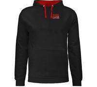 Pullover Herren Frauen Hoodie Kontrast zweifarbig - Statement - Damen - Geschenk Book Lover Geschenke Bücherliebhaber Geschenkidee Leseratte Geschenk Bücherwurm I Booklover retro 70er Jahre - M