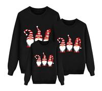 Pullover Herren Weihnachten, Weihnachtspullover Familie Set Kinder Damen Herren Lustig Sweatshirt Rundhals Rentier weihnachtspulli Familie Set Langarm Ugly Christmas Sweater Weihnachtsoutfit A2