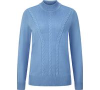 Stehkragenpullover CLASSIC BASICS "Stehkragen-Pullover", Damen, Gr. 44, blau (himmelblau), 100% Polyacryl, unifarben, Pullover Stehkragenpullover (77810825-44) himmelblau
