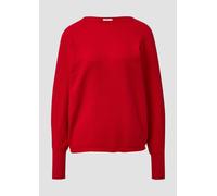 Pullover in Rippstruktur mit Fledermausärmeln 46 rot 2171603.3384.46