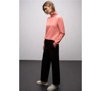 Street One Sweatshirt Damen - helles Apricot, Gr. 46, 85% Baumwolle/15% Polyester, Stehkragen