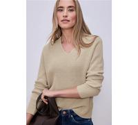 Pullover in Unifarbe Beige 34