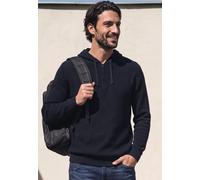 Pullover in Unifarbe mit Kapuze