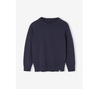 Pullover Jungen BASIC, personalisierbar blau Gr. 110 von Vertbaudet