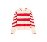 Pullover, longsleeve, round-neck, striped STRIPED / RAW CREAM M STRIPED / RAW CREAM