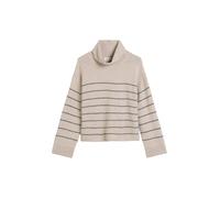 Pullover, longsleeve, stand-up collar, striped STRIPED / CHALKY MAUVE MELANGE M STRIPED / CHALKY MAUVE MELANGE