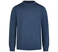 Pullover - Merinowolle - Rundhals Ausschnitt - blau Marvelis