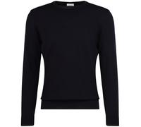 Pullover - Merinowolle - Rundhals-Ausschnitt - dunkelblau Seidensticker