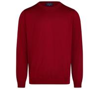 Pullover - Merinowolle - Rundhals Ausschnitt - rot Marvelis