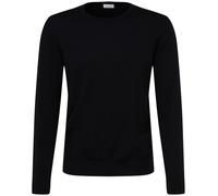 Pullover - Merinowolle - Rundhals-Ausschnitt - schwarz Seidensticker