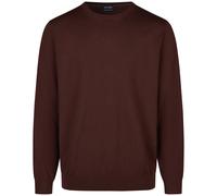 Pullover - Merinowolle - Rundhals - rot OLYMP