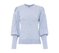 Strickpullover BONPRIX, Damen, Gr. 36/38 (S), blau (hellblau), Obermaterial: 84% Polyacryl, 10% Polyester, 6% Polyamid, bequem, Pullover Strickpullover, aus Polyacryl, Polyester und Polyamid, mit Steh