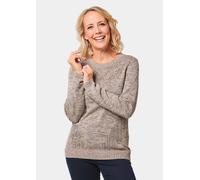 Pullover mit Glanzgarn braun 52