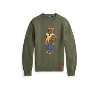 Polo Ralph Lauren Cotton/Cashmere Bear Sweater Lovette Heather Grün XL