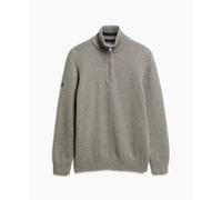 Pullover mit Reißverschlusskragen Superdry Classics Henley Grau XL