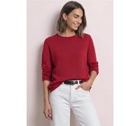 Pullover mit Rundhals und Rollkanten
