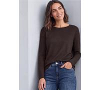 Pullover mit Rundhals und Rollkanten