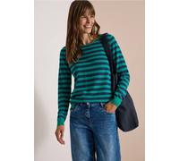 Pullover mit Rundhals und Streifen