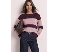 Pullover mit Rundhals und Streifen