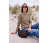 Cecil Strickpullover Rundhals Struktur Beige (creamy mocha melange) Gr. XL (44) 37/34/26/3%