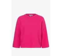 More & More Oversized Strickpullover aus Viskose-Mix mit Stehkragen in Pink, Größe 34