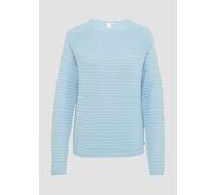 QS Pullover mit Strukturmuster aus Viskosemix