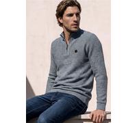 Pullover mit Troyerkragen und Struktur
