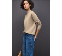 Street One Damen Pullover Studio Turtleneck 75% Viskose/25% Nylon Beige Gr. 46