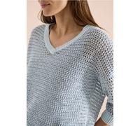 Pullover mit V-Neck und Garnmix