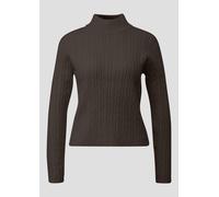 Pullover mit Zopfmuster XL braun 2173025.8947.XL