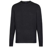 Pullover - Regular Fit - Merinowolle - Rundhals - anthrazit OLYMP