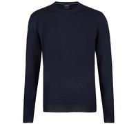 Pullover - Regular Fit - Merinowolle - Rundhals - dunkelblau OLYMP