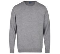 Pullover - Regular Fit - Merinowolle - Rundhals - grau OLYMP