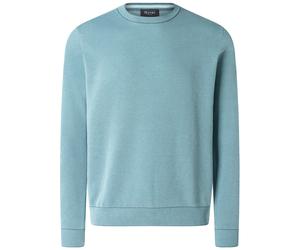 Pullover - Regular Fit - Rundhals - Bio-Baumwolle - türkis MAERZ Muenchen
