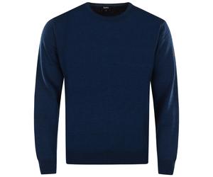 Pullover - Regular Fit - Rundhals - blau Hajo
