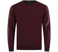 Pullover - Regular Fit - Rundhals - weinrot Hajo