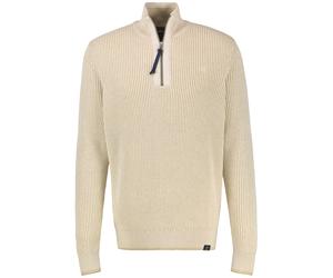 Pullover - Regular Fit - Troyer - Struktur - beige Lerros